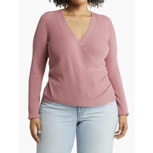 Halogen Faux Wrap Sweater Women’s Size 1 NWT